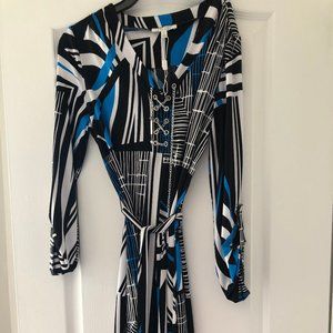 Women's Black, Blue & White dress